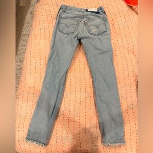 RE/DONE x Levi’s full zipper straight leg jeans